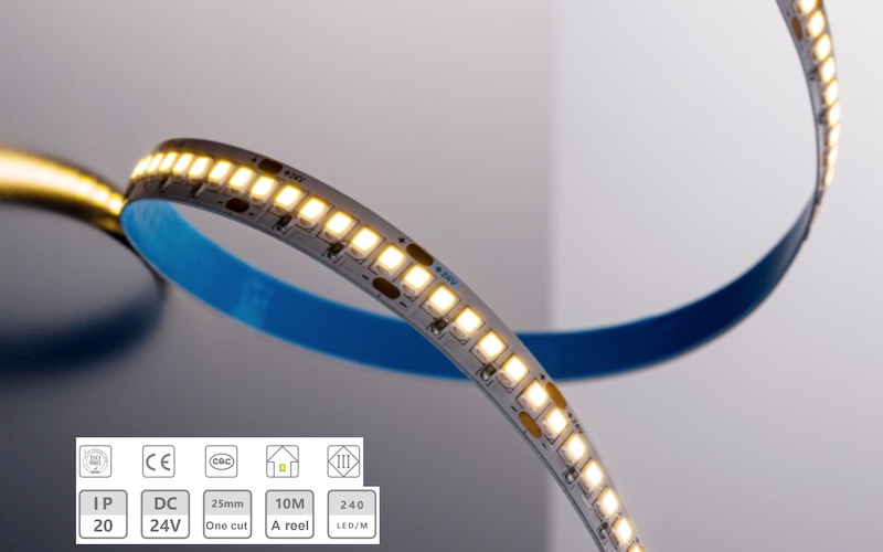 24V-10 мм-240D Low-Litage Light Strip