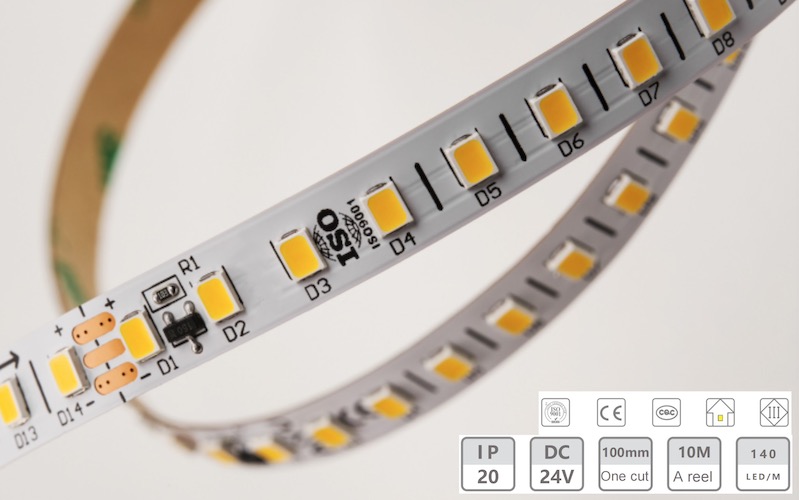 24V-8 мм-140D Low-Litage Light Strip